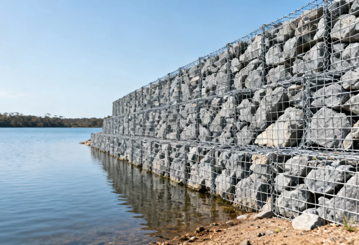 Coastal erosion retaining wall built to protect a beachside property