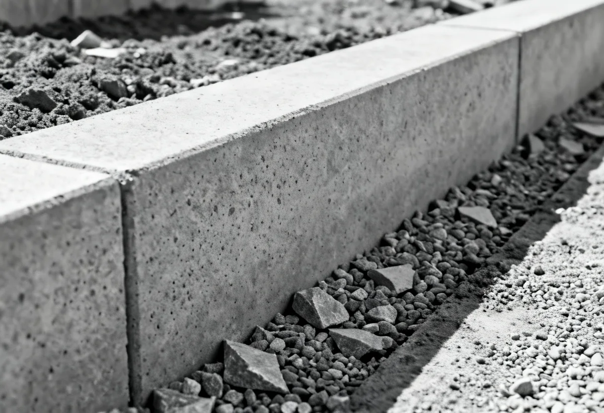 Retaining wall built into a sloping residential block in Newcastle